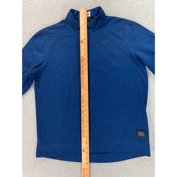 Nike 1/4 Zip Midweight Golf Pullover (Men's‎ Large) Blue - Picture 10 of 13